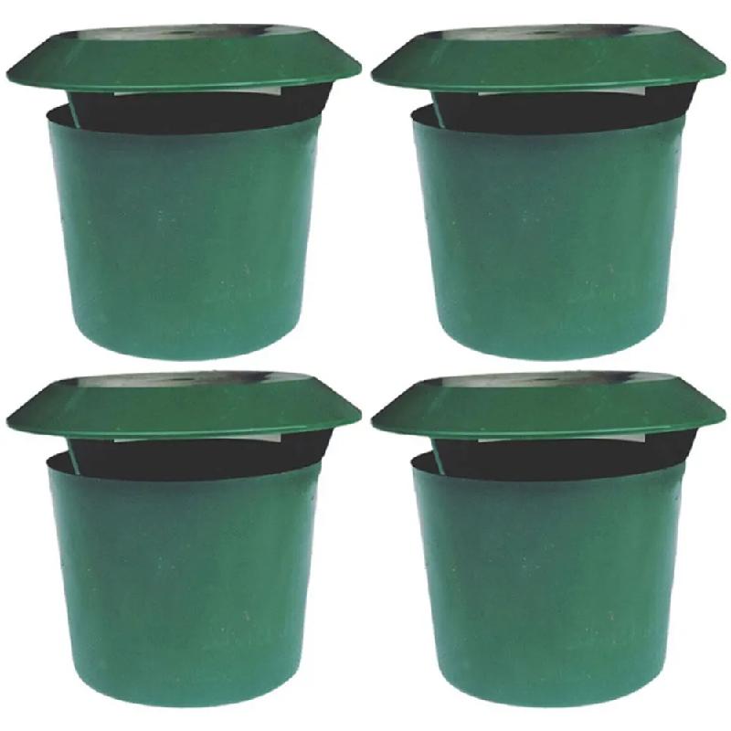 

Ловушка для улиток Клетка для слизней Экологичная станция для приманки вредителей Инструмент для ловушки Отпугиватель вредителей для животных Защитник для сада и фермы Ловушка для улиток Дом 4PCS