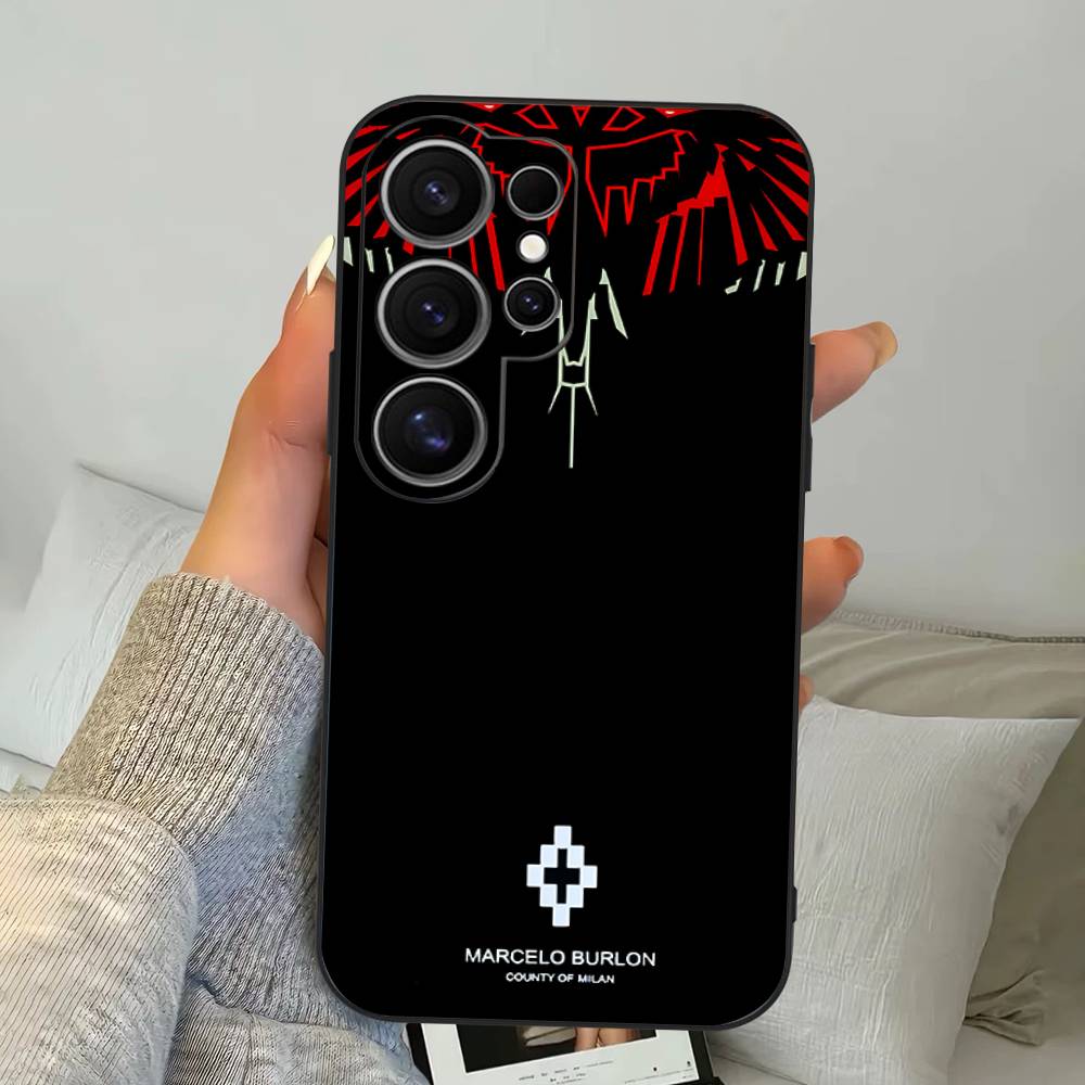 

Чехол для телефона M-MARCELO B-BURLON для Samsung S 24 Fe 25 Ultra Plus 20 Lite 21 30 22 23 24 22 Ultra 5G Fundas Samsung S25ULTRA