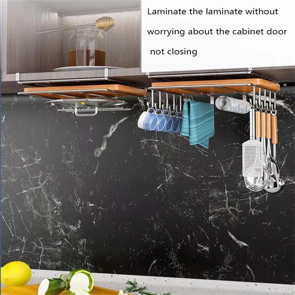 Многофункциональный шкаф Висячий кухонный полка Держатель для полотенец ...