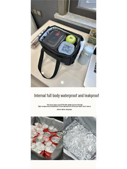 Insulated Lunch & Picnic Bag: Portable, Thickened for Milk & Medicine, Ideal for Students & Commuting, Cold-Preserving.