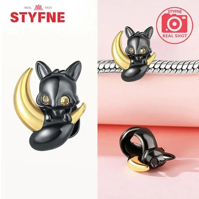 Copper Black Cat Collection Charm Bead Charms for Authentic Bracelets for Women Fine Jewelery Making Gifts High Quality