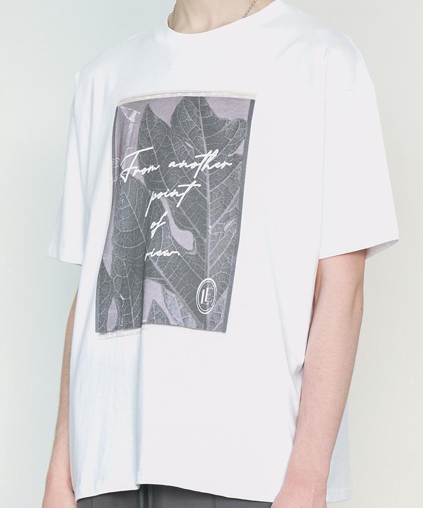 TRIP LE SENS Point Of View Oversized Short Sleeve Tee_White