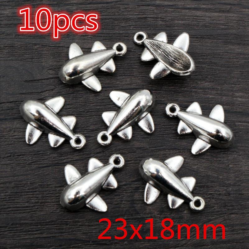 New Fashion Antique Silver Plated Airplane Grenade Helicopter Chrams Metal Alloy Pendant DIY Charms DIY Jewelry Making Findings