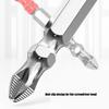 Slotted Bit for Electricians, Slotted Crossed Head Screwdriver Bit Set for Electrician Nonslip Screwdriver Bit