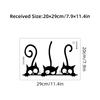 1Pc Funny Black Cat Pattern Wall Stickers For Door Bathroom Bedroom Decoration Wall Decals Kids Home Decor