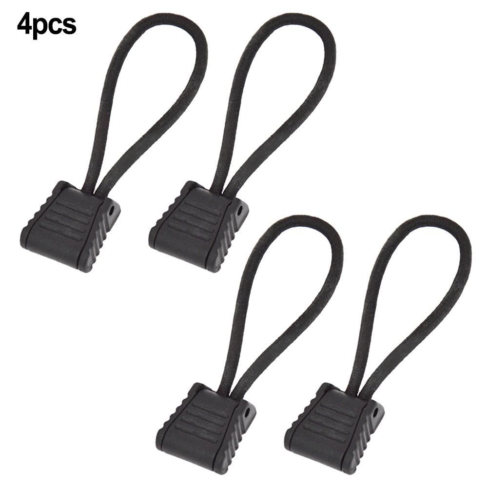 

Зажим для шланга Дайвинг 4 шт 6,5 см Черная эластичная веревка+пластик