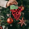 Reflective Fake Grapes Hanging Ornament for Decor Christmas Tree