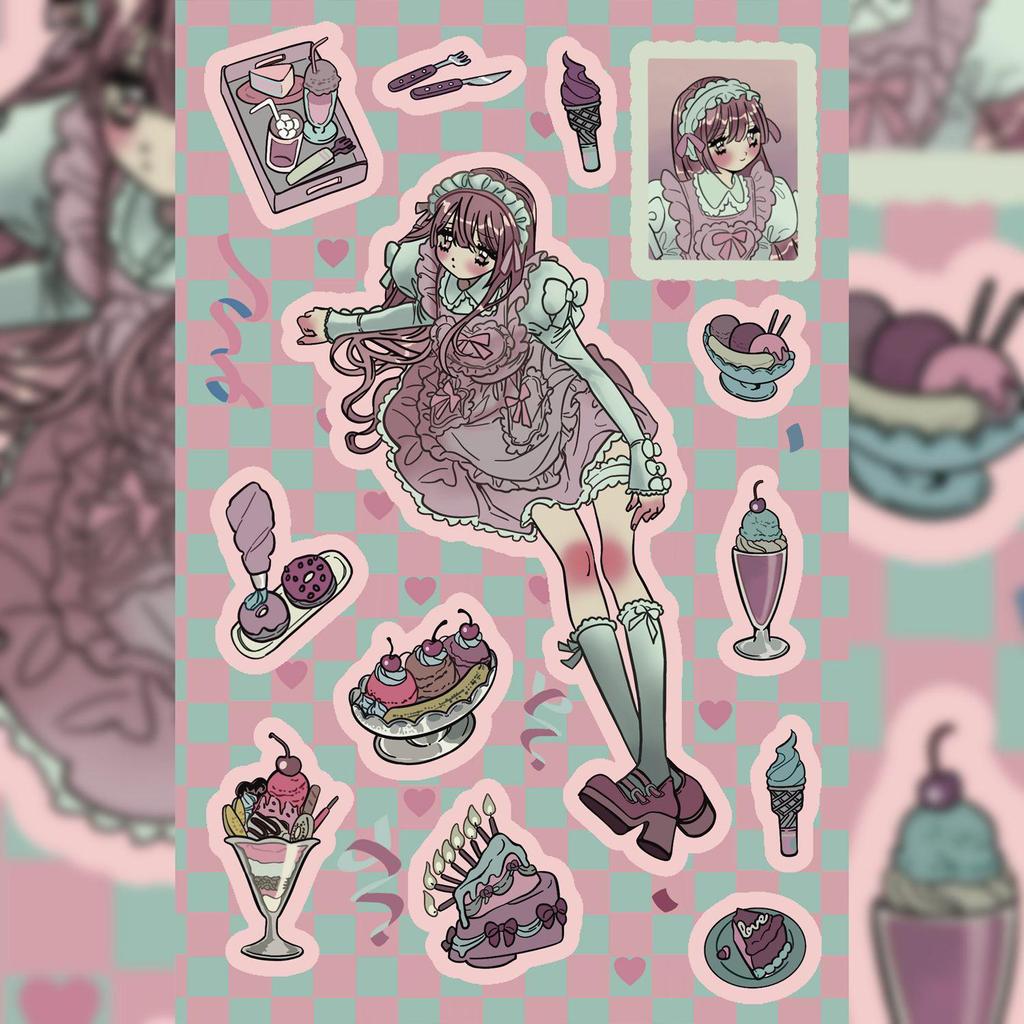 Korean Domi Character Stickers for Journals & DIY Phone Cases