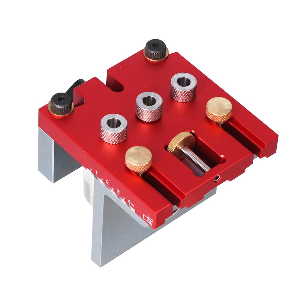 3 in 1 Drill Guide Woodworking Hole Punch Positioner Locator Jig System Kit Aluminium Alloy Woodworking Tool