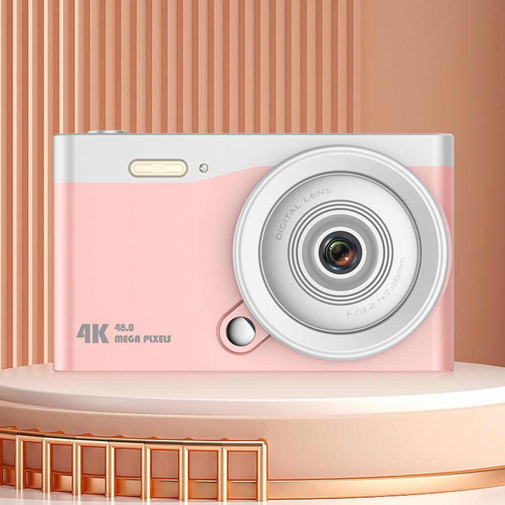 4K Video Camera Auto Focus HD Photography Travel Selfie Camera 48MP Kids Campus Selfie Mini Camera 16X Zoom 2.8 Inch IPS Screen