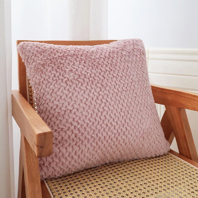 Gray Pillow Tufted Tassel Pillow Moroccan Sofa Cushion Ethnic Retro Style Model Room Decorative Cushion