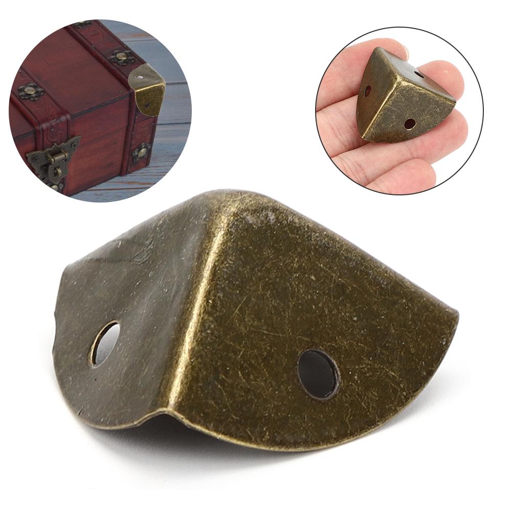 20pcs Antique Box Protection Corner Case Edge Guard Bronze Corner Cover 26 X 26mm20pcs