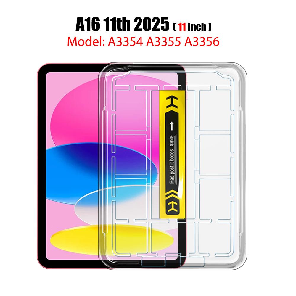 Tempered Glass Screen Protector for iPad Air 11 13 M4 M3 M2 Pro 11 13 M5 12.9 11th A16 10th 9th 8th 7th Air 5 4 3 10.2 10.5
