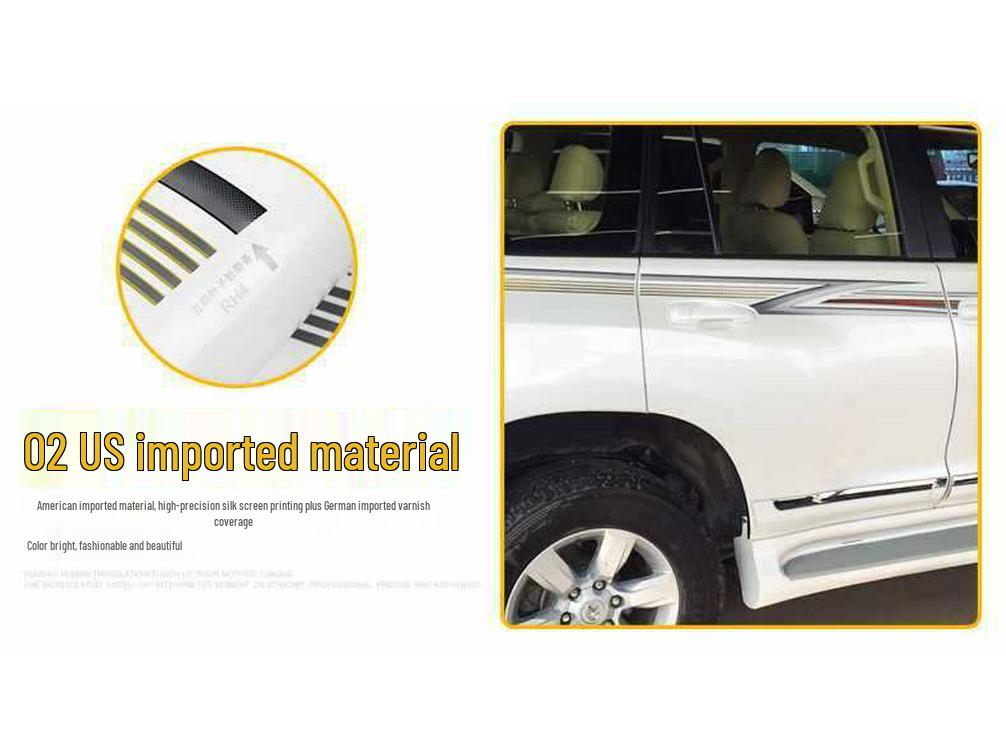 10-20 New Prado Body Color Stripe Decals - Prado 4000 Waistline 2700 Car Decoration Stickers