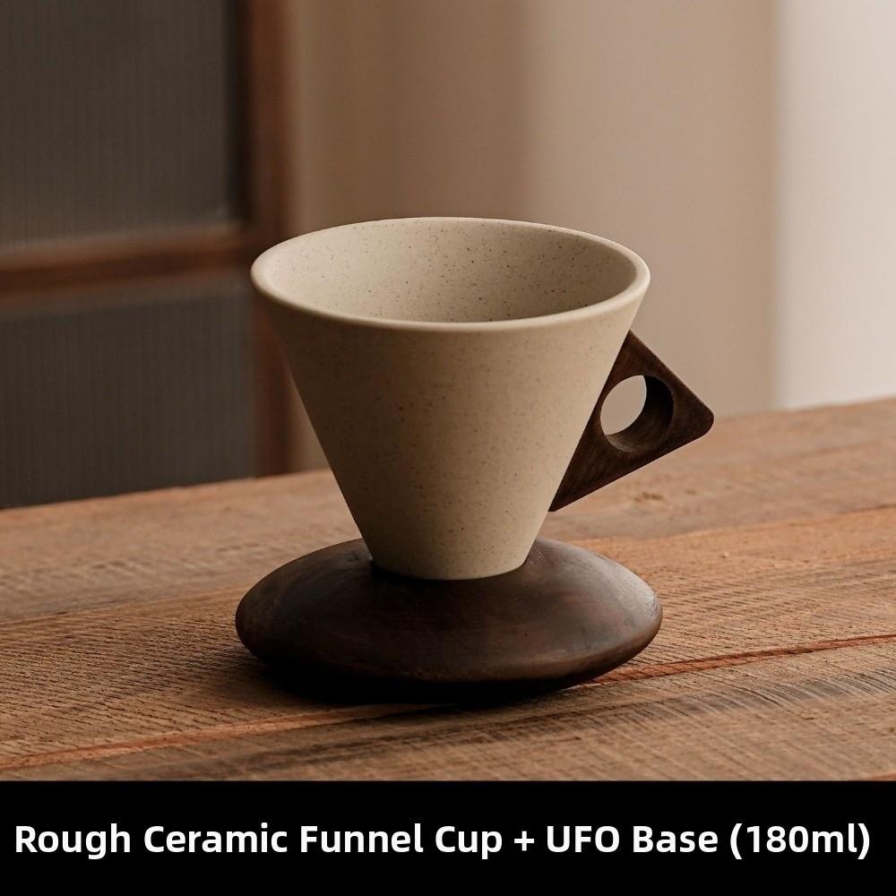 

Gifts Vintage Ceramic Coffee Mug Funnel with Base Americano Latte Cup Coffee Table Decorative Ornament Funnel Coffee Cup other