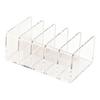 Makeup Storage Rack, Acrylic with Multiple Compartments Organizer, Vertical Cosmetic Display Holder for Eye Shadow Palettes