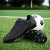 Unisex-Fußballschuhe aus Leder, große Größe, professionelles Training, Rasen-Spike-Sport-Fußballschuhe