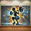 A 2D graphic design with strong dynamics and distinct expressiveness, 1 piece, suitable for home, indoor and outdoor activities
