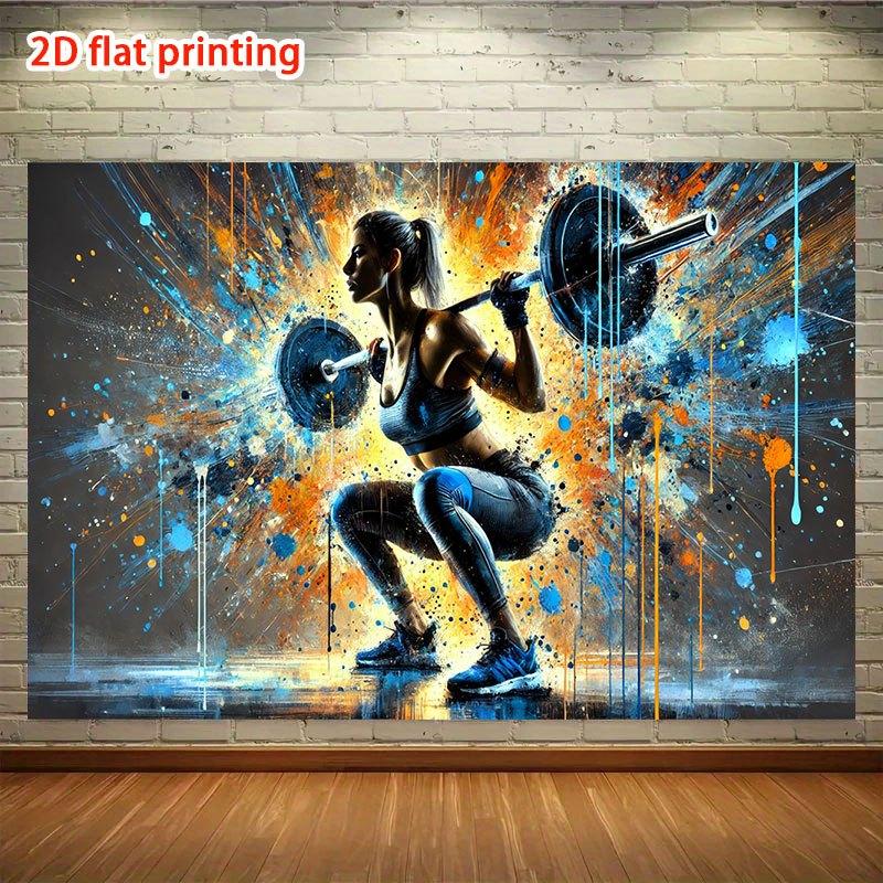 A 2D graphic design with strong dynamics and distinct expressiveness, 1 piece, suitable for home, indoor and outdoor activities