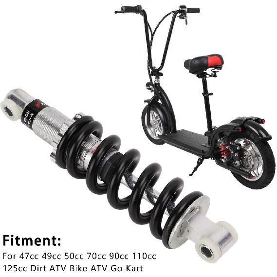 Shock Absorber Spring 190mm 1200LBS, Motorcycle Rear Suspension Shock Absorber Damper Struts Assembly for Dirt Bike ATV Kart