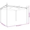 Pergola with Sliding Roof Cream 295 X 292 X 230 Cm