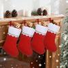 1/3/6Pcs Christmas Stocking Socks Candy Gift Bag Xmas Tree Hanging Ornaments New Year Party Home Fireplace Decoration Kids Gifts
