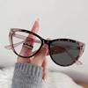 Ladies Cat Eye Finished Photochromic Myopia Glasses Vintage Men's Outdoor Color Changing Minus Sunglasses Diopter 0-1.0-1.5-4.0