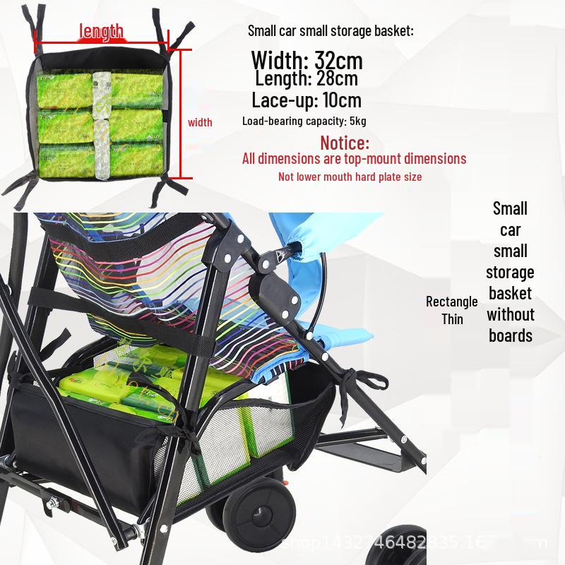 Universal Stroller Storage Basket for Umbrella Strollers and Pushchairs