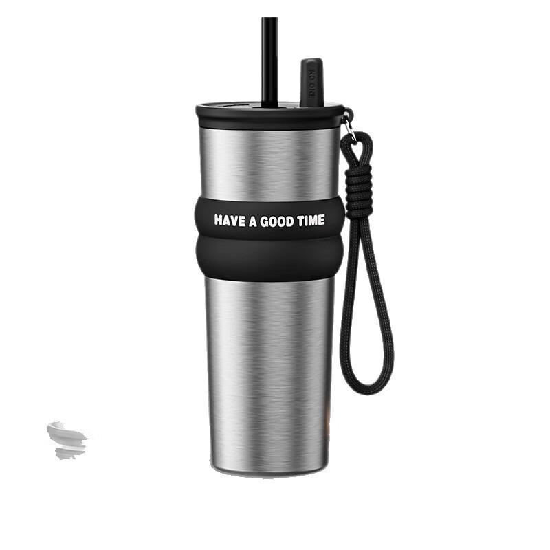 Portable Insulated Straw Coffee Tumbler