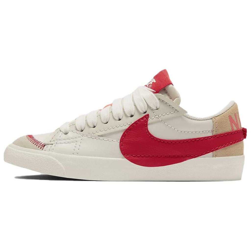 Nike Blazer Low 77 Jumbo Retro Low Top Skate Shoes Women Sneaker White Red DQ1470-005