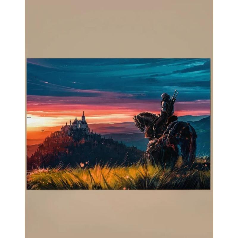 The Witcher Geralt Poster, Unframed Wall Art Gift 20x30cm