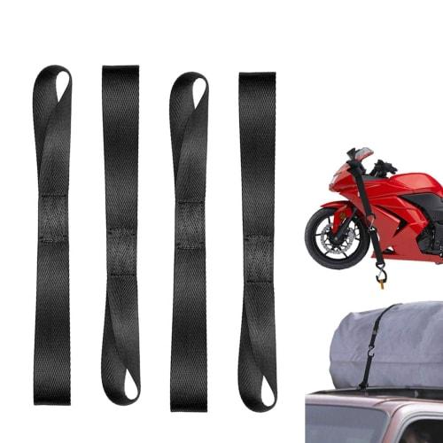 

Set of 4 40*2.5cm Tie-Down Straps, Cargo Tie-Down Straps with Soft Loops, Secures Cargo, Packaging, Bicycles, Motorcycles, Anti-Tip Lashing Straps, To