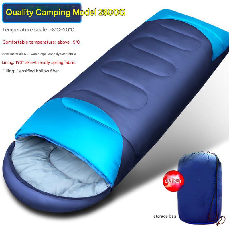 Envelope Style Adult Polyester Sleeping Bag, All-season Sleeping Bag