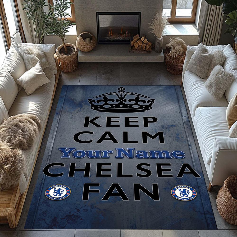 Chelsea Customize Your Name Carpet Perfect for Balcony Entryway Game Room Study Room Anti-slip Rug Office Home Decor