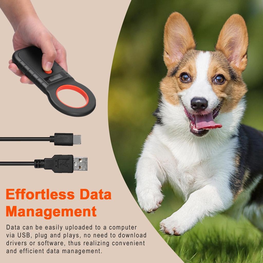 Wireless RFID Handheld Chip Scanner Rechargeable Animal Tags Scanner Pet Microchip Reader Scanner