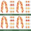 Artificial Maple Leaves Halloween Thanksgiving Decoration Autumn Fall Leaf Simulated Maple Leaf Garland Fallen Leaves Rattan