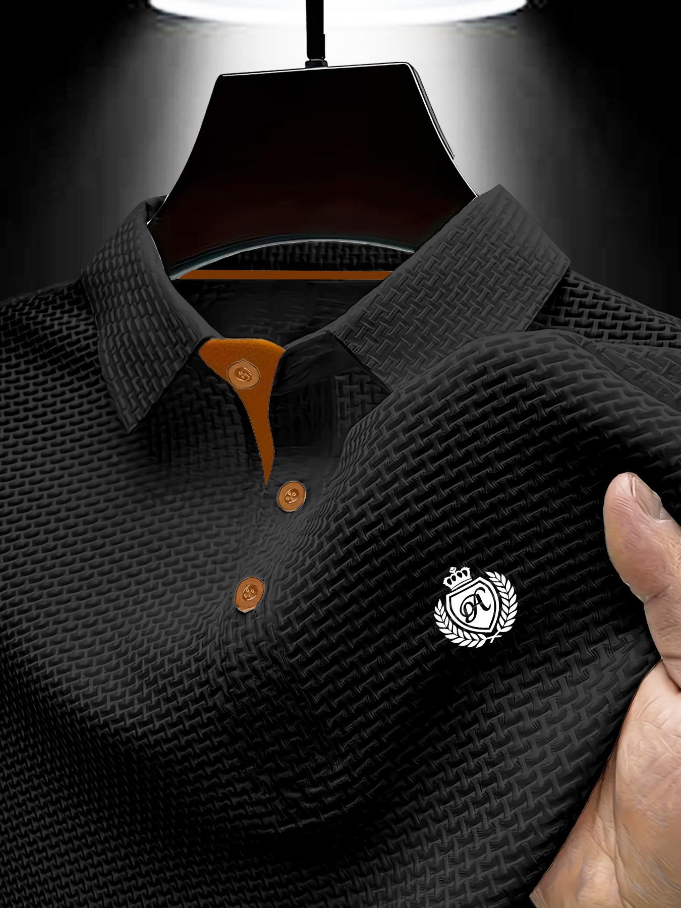 Business Casual Shirt - Men S Quick-Drying Golf Polo Shirt Suitable Business Casual Men s Travel Party Daily Wear Preferred Style L чёрный