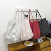 Gepunktete lässige Canvas-Tragetasche Damen Schulter-Achseltasche