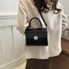 Chic Korean Style Lock Closure Fashionable Casual Womens Bag Trendy For Spring 2024