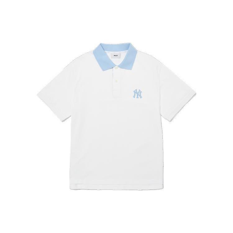 New MLB Basic Logo Los Angeles Dodgers Polo Shirt Men's White 3LPQM2023-50WHS