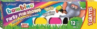 FARBY PLAKATOWE 12KOL./20ML BAMBINO A'5 1581