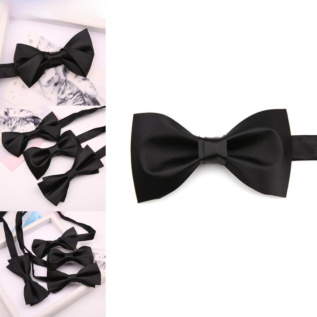 Classic Men Polyester Silk Bow Tie For Wedding Formal Attire Perfect For Grooms And Groomsmen