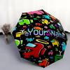 1 PC Automatic Folding Umbrella - Among Us Custom Name Pattern, Portable & Foldable Design with 8 Ribs, Christmas Birthday Gifts
