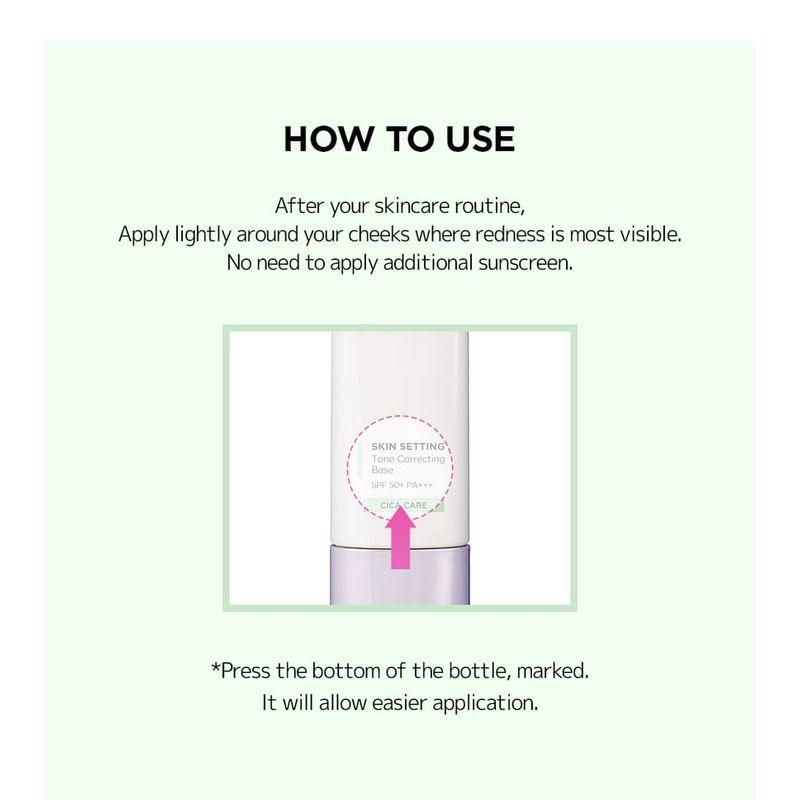 JUNG SAEM MOOL - Skin Setting Tone Correcting Base