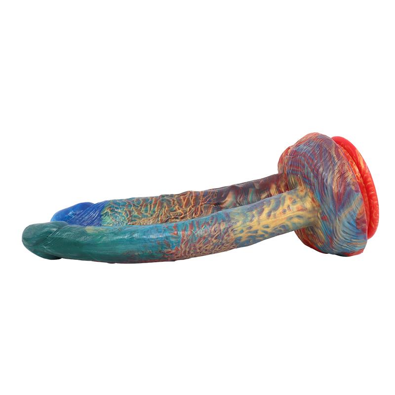 Double-headed Penis Liquid Silicone   Masturbator Anal Plug Vaginal Massage Adult Sex Toys Fisting Realistic Dick