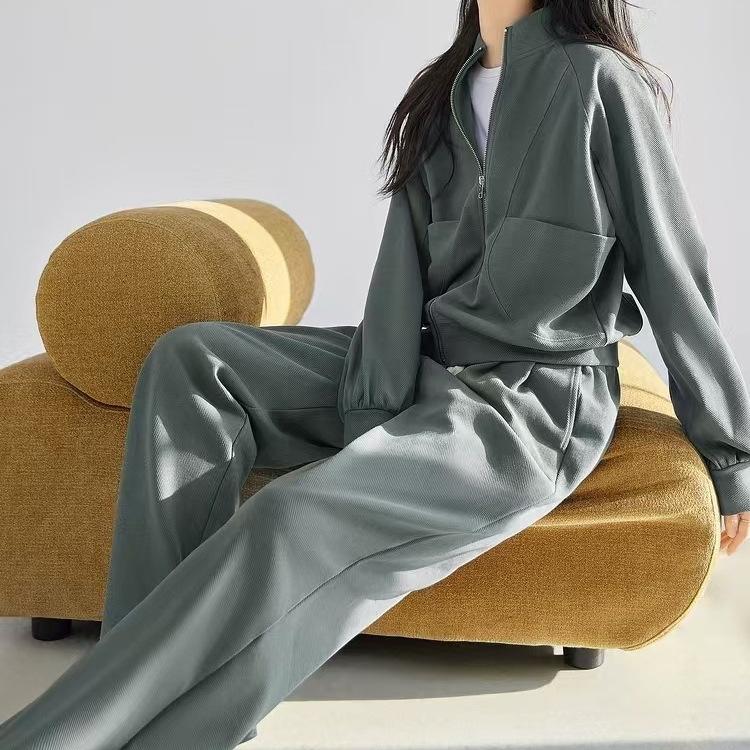 

2026 Women s Casual Hoodie & Straight-Leg Pants Set - Home, Fashion, Commute & Sports Style XL