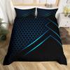 Grey Wildlife Leather Pattern Three-Piece Quilt Cover Digital Printing Bedding Set Bed Cover