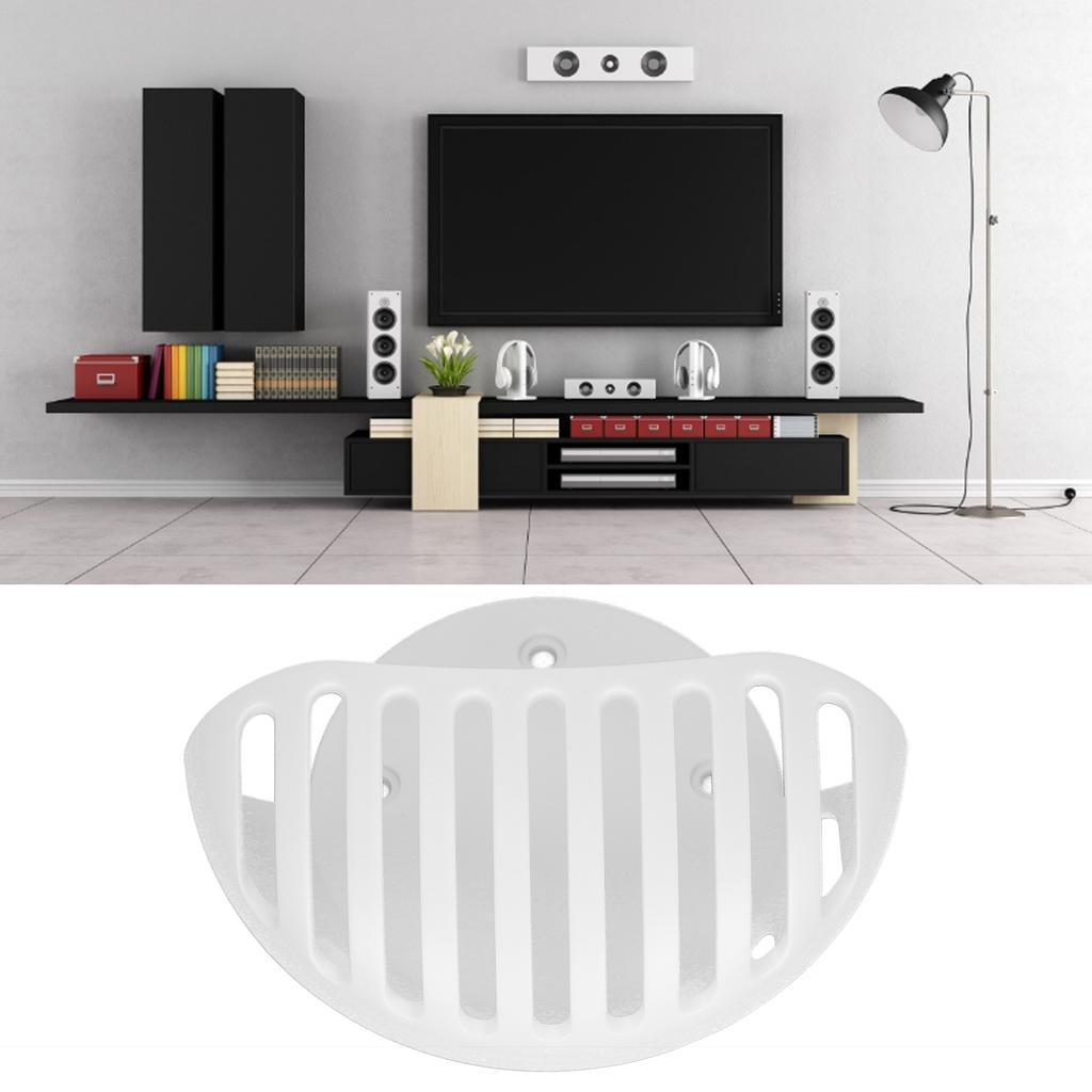 WallMounted Speaker Stand Easy Assembly Fashionable Design Wall Bracket Accessories for Speaker(Black )