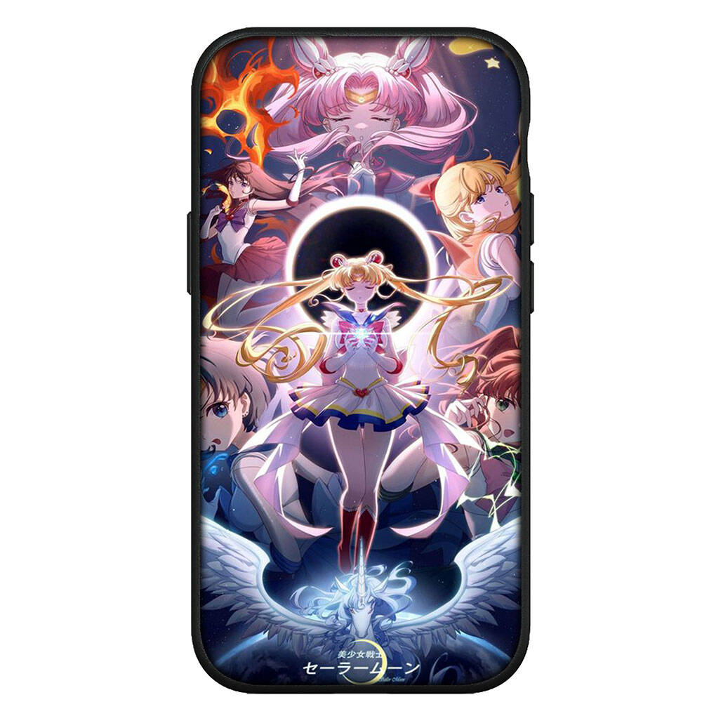 Cover for iPhone 17 16 15 Xiaomi Poco Redmi Note 14 13 12 11 Pro Max 9 16e Samsung Galaxy S25 S24 S23 OPPO Huawei Lovely Sailor Moon Phone Case