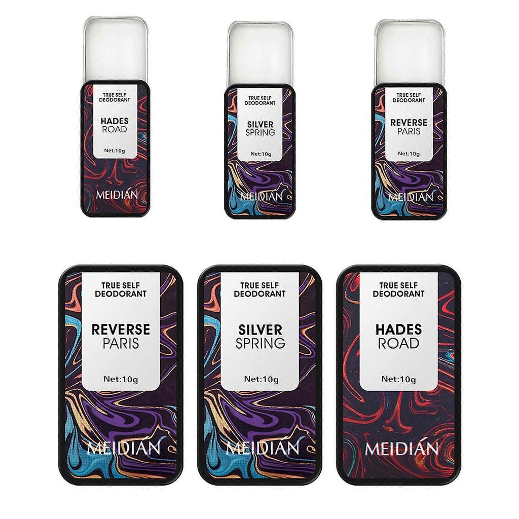 Solid Perfume for Men and Women - Long-lasting Fragrance Deodorant Wax Balm Set in Brown - Portable